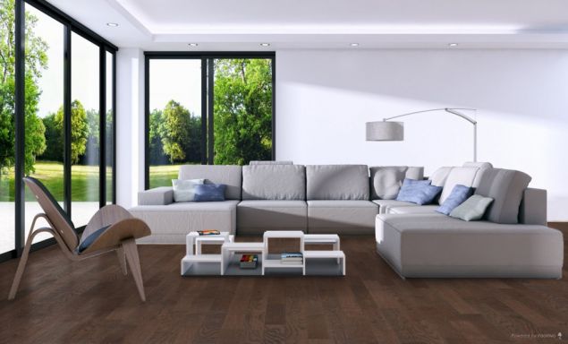 Tapi Melia Umber Stain & Matt Lacquered Engineered Wood Flooring